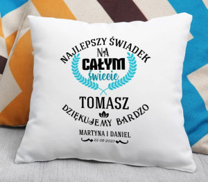 Poduszka Najlepszy Świadek na całym świecie