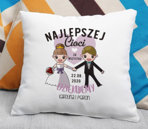Poduszka Najlepszej Cioci Dziękujemy za wszystko