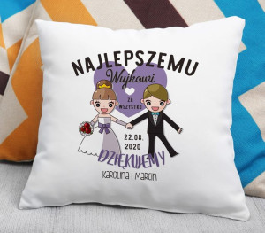 Poduszka Najlepszemu Wujkowi Dziękujemy za wszystko