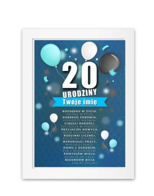Dyplom 20 URODZINY