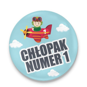 Przypinka Chłopak numer 1