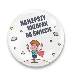 Przypinka Najlepszy chłopak na świecie