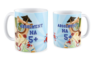 Kubek dla Absolwenta Absolwent na 5+