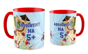 Kubek dla Absolwenta Absolwent na 5+