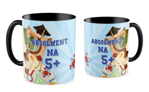 Kubek dla Absolwenta Absolwent na 5+