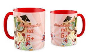 Kubek dla Absolwenta Absolwentka na 5+