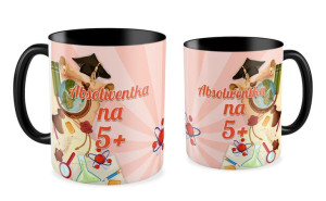 Kubek dla Absolwenta Absolwentka na 5+
