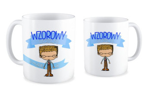 Kubek dla Absolwenta Wzorowy uczeń