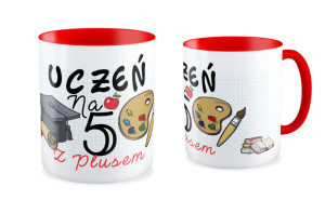 Kubek dla Absolwenta Uczeń na 5 z plusem