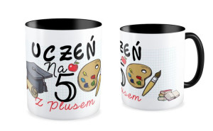 Kubek dla Absolwenta Uczeń na 5 z plusem