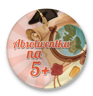Przypinka Absolwentka na 5+