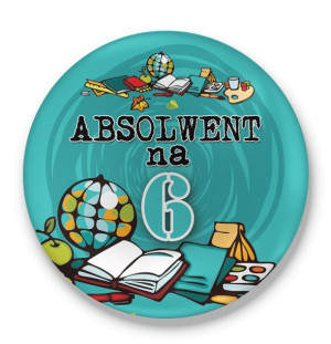 Przypinka Absolwent na 6