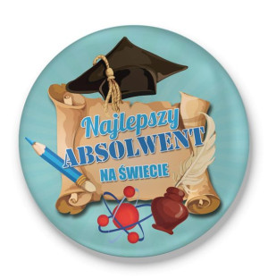 Przypinka Najlepszy absolwent na świecie