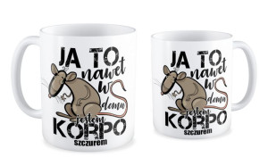 Kubek Ja to nawet w domu jestem korposzczurem