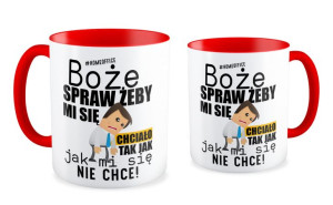 Kubek Boże spraw żeby mi się chciało, tak jak mi się nie chce