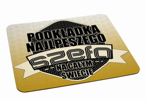 Podkładka pod myszkę Najlepszy Szef na całym świecie