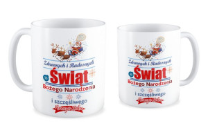 Kubek świąteczny Zdrowych i radosnych Świąt Bożego Narodzenia