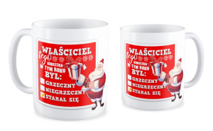 Kubek Mikołajkowy Właściciel tego kubeczka był: ....