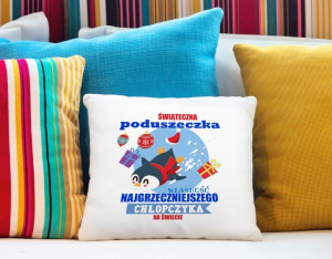 Poduszka świąteczna Własność najgrzeczniejszego chłopczyka na świecie