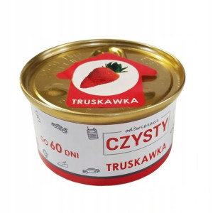 Zapach samochodowy w puszce TRUSKAWKA - CZYSTY