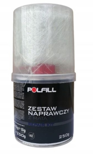 Zestaw naprawczy+matą do korozji 250g Polfill