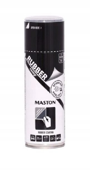 MASTON płynna guma spray do felg 400ml czarny mat