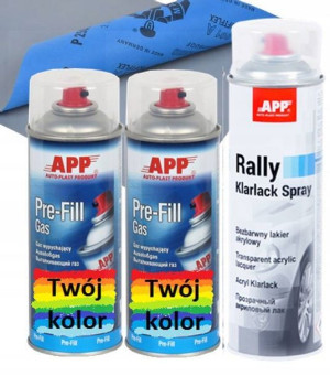 Nowość App Zestaw 2 Kolory + Lakier Bezbarwny