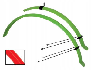 Komplet plastikowych błotników rowerowych Clip-On