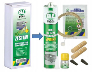 Zestaw klej do klejenia montażu szyb samochodowych