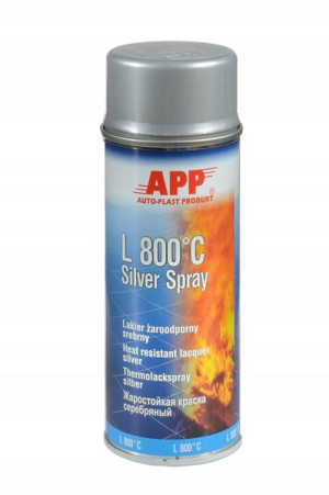 APP żaroodporny spray farba tłumików 400 srebrny