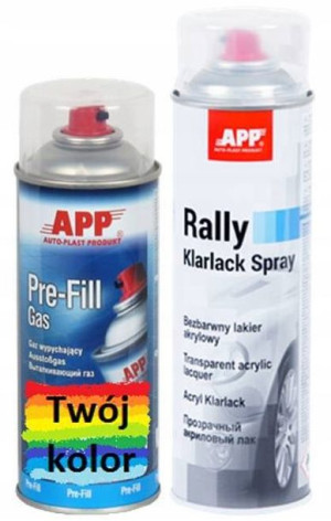 LAKIER SPRAY KOLOR+BEZBARWNY - zestaw do odnowy