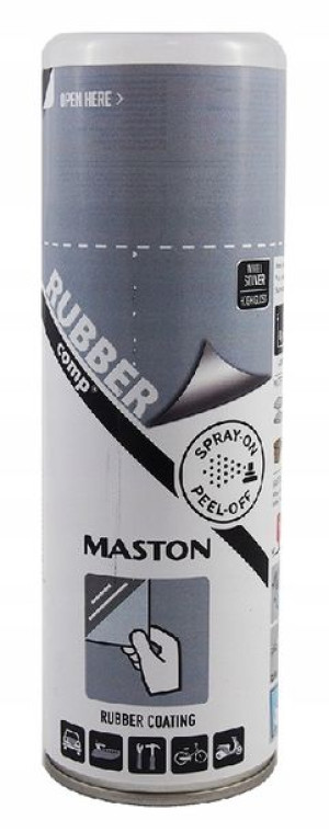 MASTON płynna guma folia spray 400ml srebrny