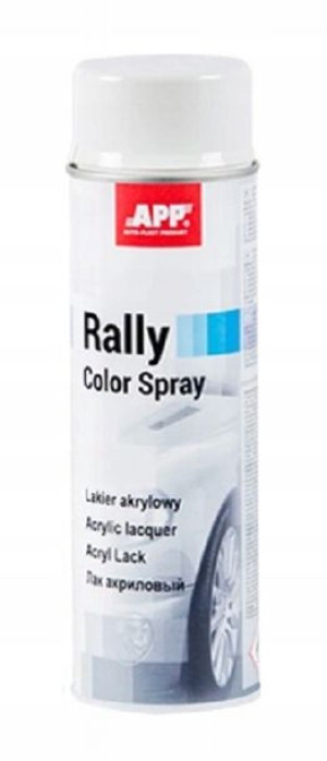 App Rally Color Lakier Akrylowy Biały Połysk 500ml
