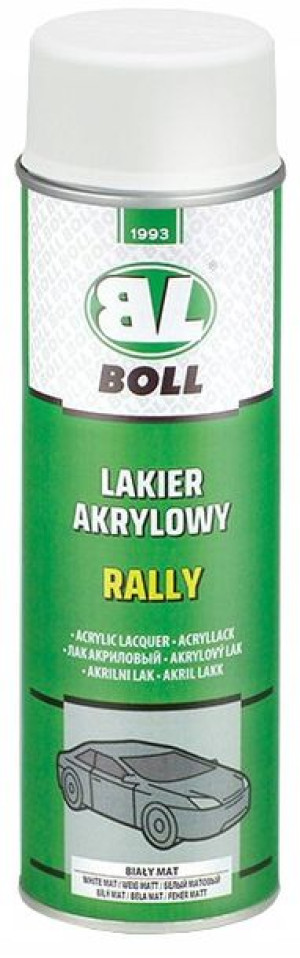 BOLL lakier akrylowy biały matowy rally - spray