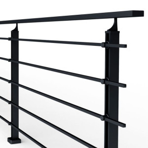 Balustrada aluminiowa 3 mb, 5 x wypełnienie czarna