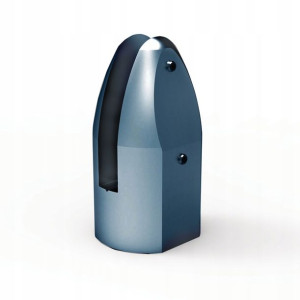 Uchwyt szkła 15 do 17,52 mm Aluminium, RAL 7016