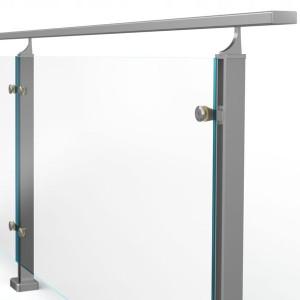 Balustrada aluminiowa 3 mb, nowoczesny wzór, CE