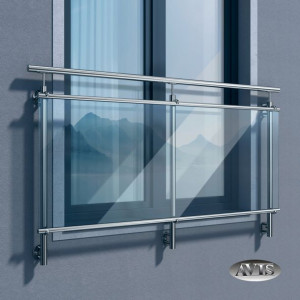 Balkon francuski, światło okna 190 cm, stal nierdz