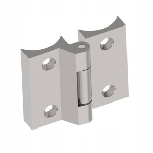 Zawias do rury fi42,4 mm, 70 x 70 mm, AISI 316, CE