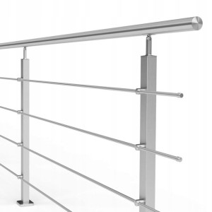 Balustrada nierdzewna 12 mb profil 40 x 40 mm + CE