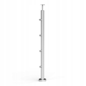 Słupek Ø42,4 mm, 4 szt, Ø12,0 mm, Certyfikat TUV