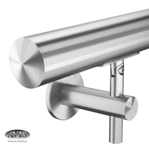 Poręcz ścienna 300 cm, model 0145, stal nierdzewna