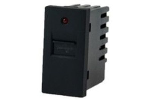 TOUCHME Gniazdo USB 1/2 moduł czarne kolor czarny
