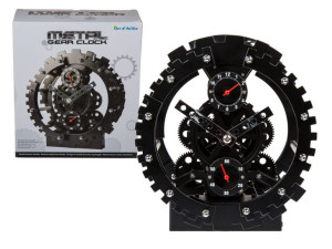 Zegar metalowy KOŁO ZĘBATE loftowy zegar mechanizm