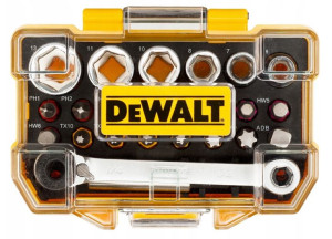 Zestaw bitów nasadek z grzechotką DeWALT DT71516