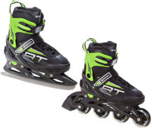 Rolki Łyżwy 2w1 RAVEN Profession Black/Green 31-35