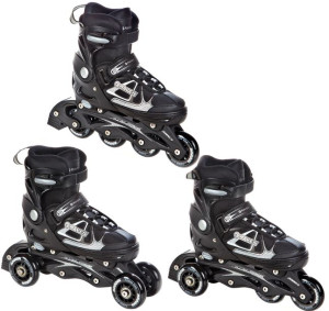Rolki Wrotki Regulowane 3w1 RAVEN Spirit Black/White 33-36
