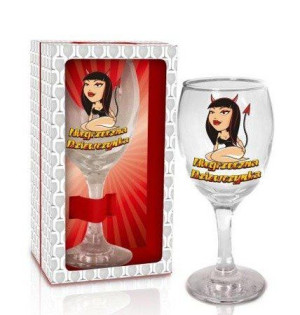 Kieliszek do wina 220 ml niegrzeczna dziewczynka
