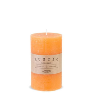 Pl Pomarańcz Świeca Rustic Walec Średni
