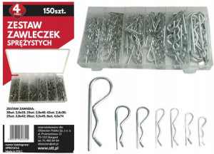 Zestaw Zawleczek Przetyczek Zawleczki 150 Części